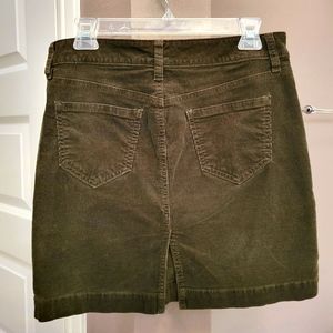 Green curdoroy skirt